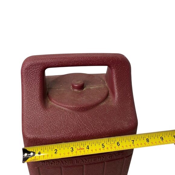 Vintage BenzOmatic Porta Light Globe Lantern Pyrex Red Case Made in USA Camping - Picture 4 of 10